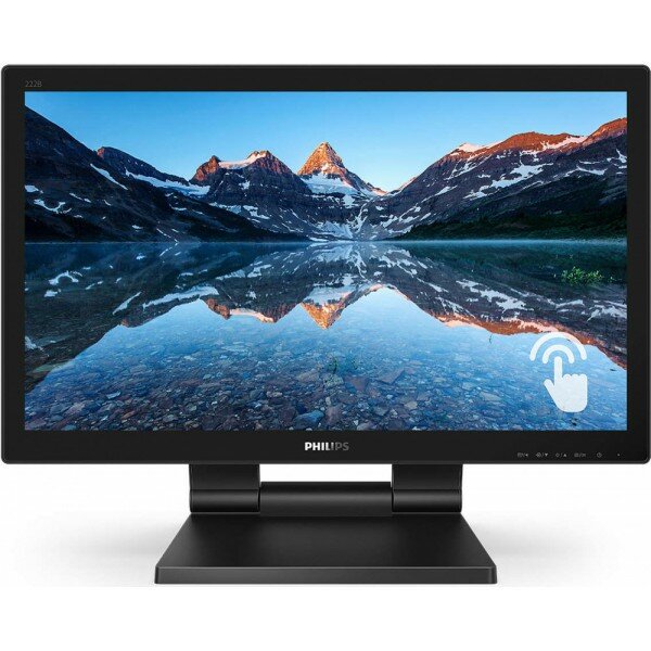 Монитор 21.5 PHILIPS 222B9T/00 Black (Multi-touch, 1920x1080, 1 ms, 170/160, 250 cd/m, 50M:1, +DVI, +HDMI 1.4, +Displ