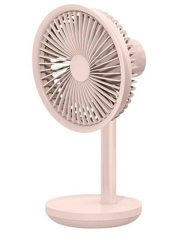 Вентилятор от USB Xiaomi Mi Solove F5 Table-Top Rotary Fan 4000mAh 3 Speed USB Type-C Pink