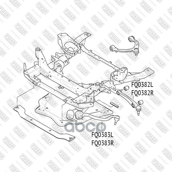 Fq0383l_рычаг Передней Подвески Левый! Bmw X5 E70 / X6 E71 08> FIXAR арт. FQ0383L