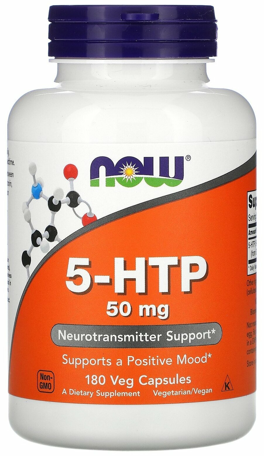 NOW 5-HTP 50 mg, 180 .