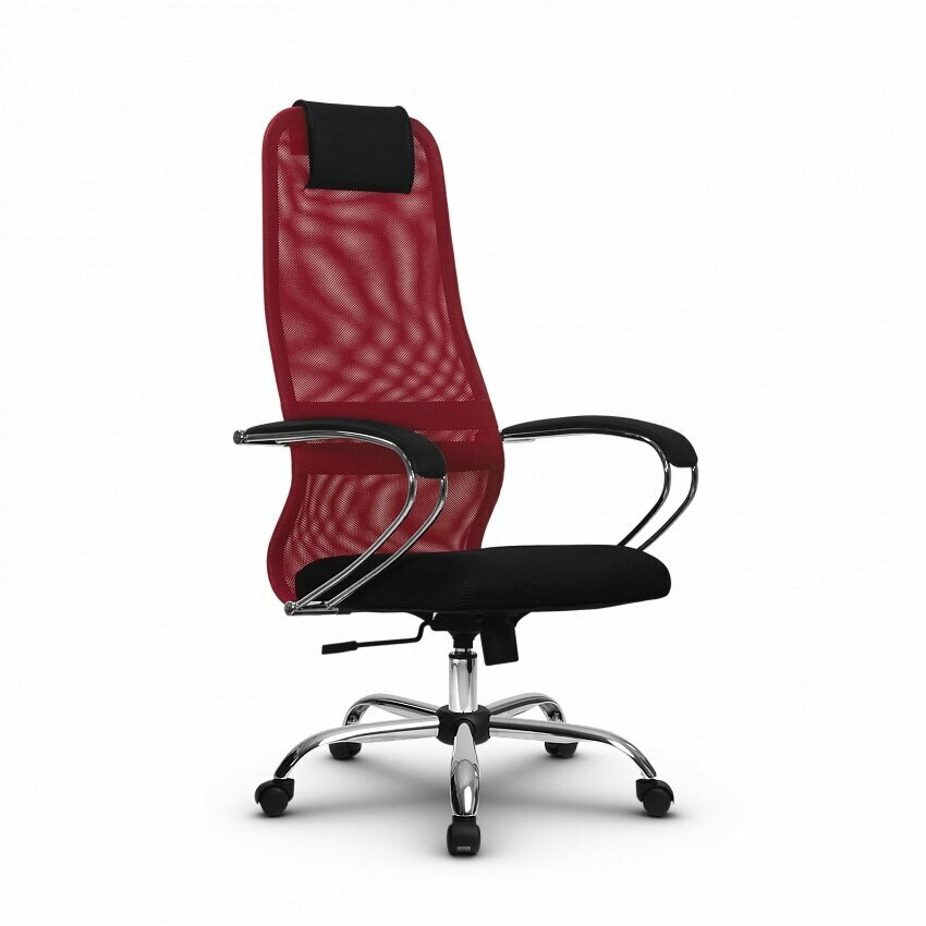 Компьютерное офисное кресло Metta SU-BK-8 Ch Красное/Черное