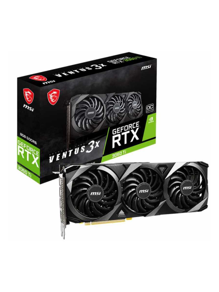 Видеокарта MSI PCI-E 4.0 RTX 3060 Ti VENTUS 3X 8G OC LHR NVIDIA GeForce RTX 306