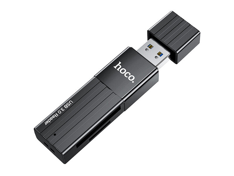 Кардридер Hoco HB20 USB 3.0 - Черный