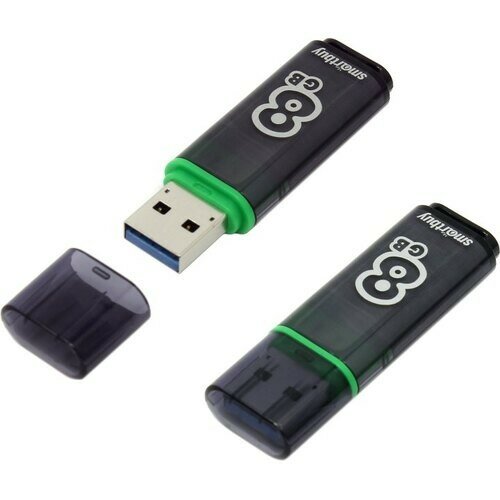 Smart buy Smartbuy USB Drive 8GB Glossy series Dark Grey SB8GBGS-DG