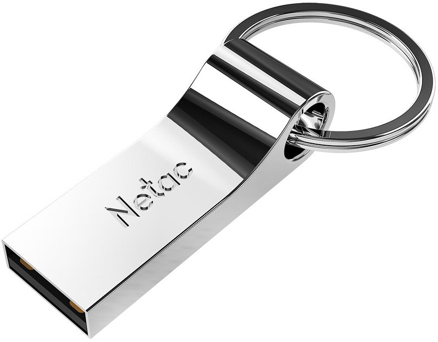 Флеш Диск Netac U275 8Gb , USB2.0, с кольцом, металлическая