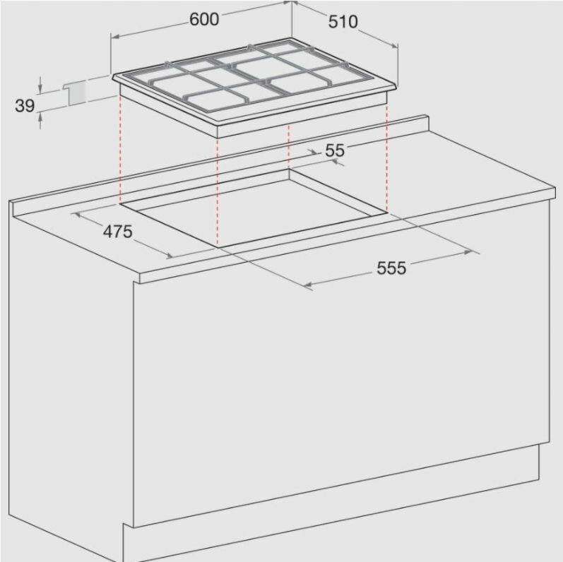 Газовая варочная панель Whirlpool GMT 6422 AN черный - фотография № 6