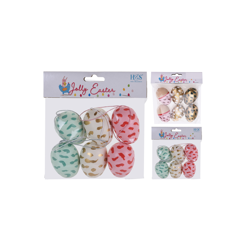 фото Декорация пасхальная подвесная Home Collection Пасха Яйцо 6 шт