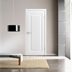 Дверь межкомнатная Paputin's Doors Afina Белая, МДФ, Эмаль, 600x2000, Глухая