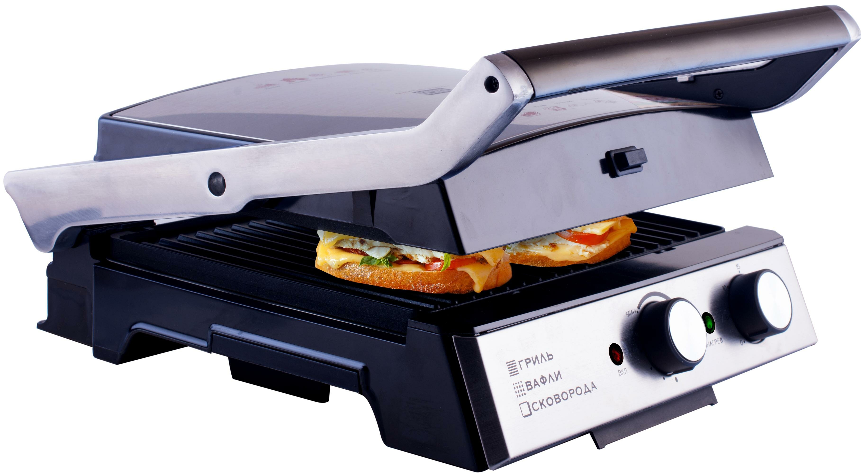 Электрический гриль GFGRIL GF-180 3 IN 1 WAFFLE & GRILL & GRIDDLE - фотография № 6