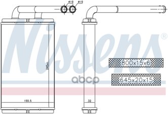 Радиатор Отопителя Chevrolet Captiva/ Opel Antara 06- Nissens арт. 73676