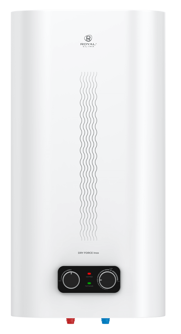 Электрический водонагреватель Royal Clima накопительного типа серии DRY FORCE INOX RWH-DF80-FS