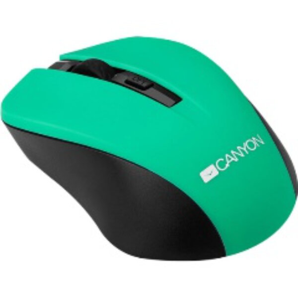 Мышь CANYON CNE-CMSW1GR Green USB (wireless mouse with 3 buttons, DPI changeable 800/1000/1200)