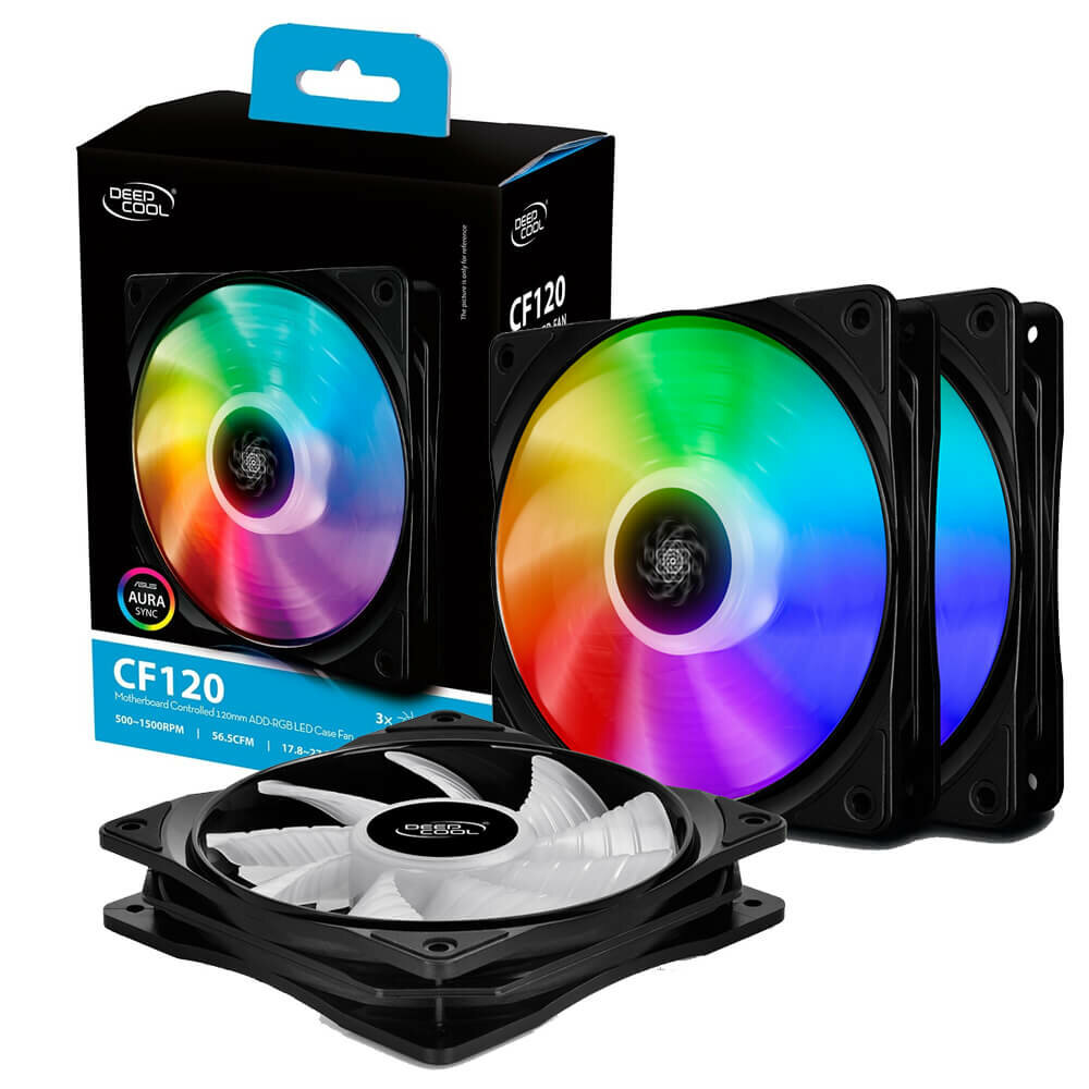 Комплект вентиляторов для корпуса Deepcool CF 120 3-in-1 (DP-FA-RGB-CF120-3)