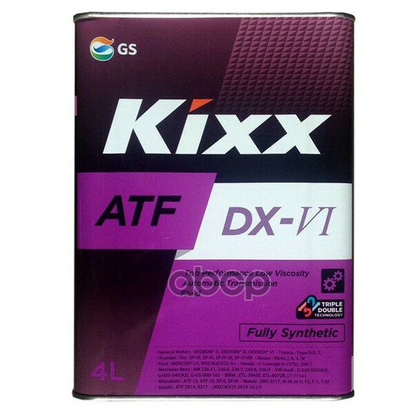 Масло Трансмиссионное Kixx Atf Dx-Vi (Е) 4l Tin KIXX арт. L252444TE1