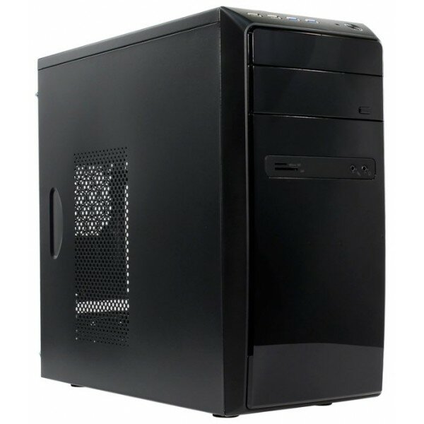 Корпус InWin POWERMAN ES726BK USB 3.0 (Mini Tower, mATX, 450W PM-450ATX, USBx2, USB 3.0x2 + Audio, черный) (6120259)