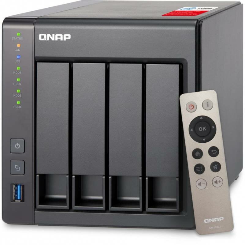 Сетевое хранилище NAS Qnap TS-451+-8G черный