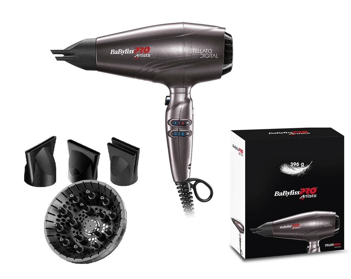 BaByliss PRO4RTISTS Фен STELLATO DIGITAL, 2400 W