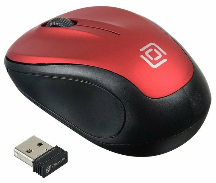 Мышь Oklick 665MW Black-Red USB