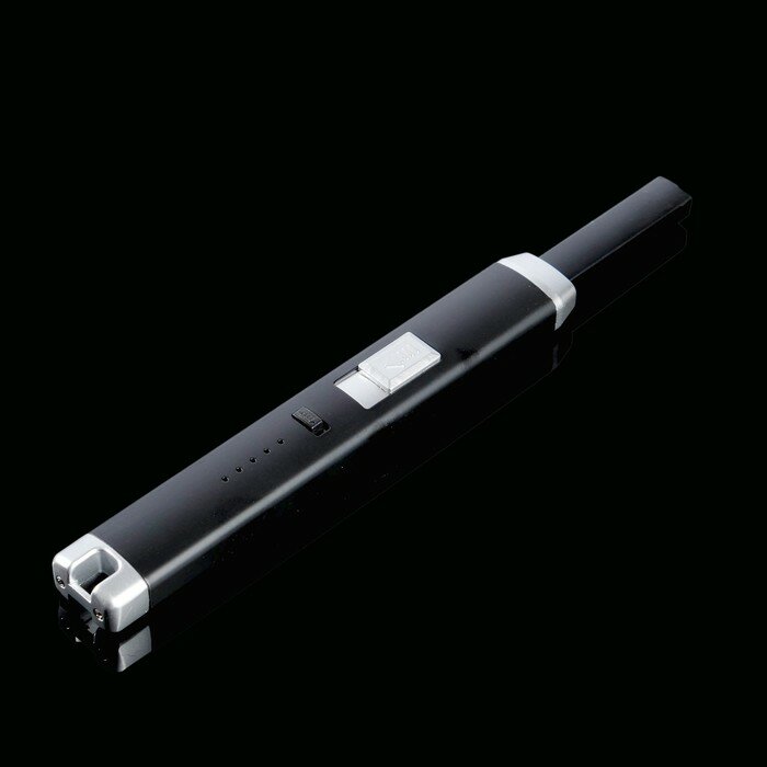 Зажигалка электронная, кухонная, USB, 23 х 2.5 х 1.5 см, черная - фотография № 4