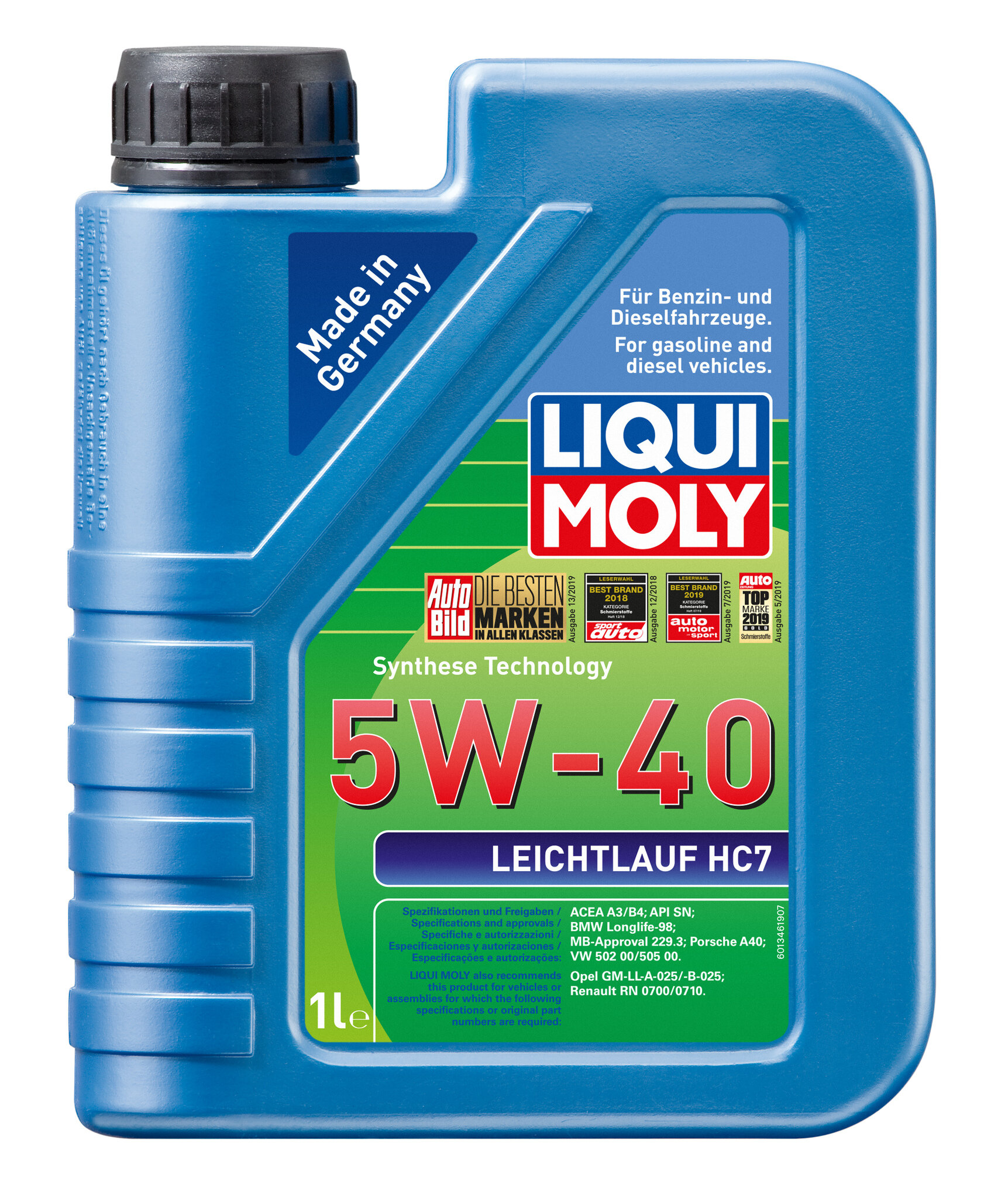 Синтетическое моторное масло LIQUI MOLY Leichtlauf HC 7 5W-40