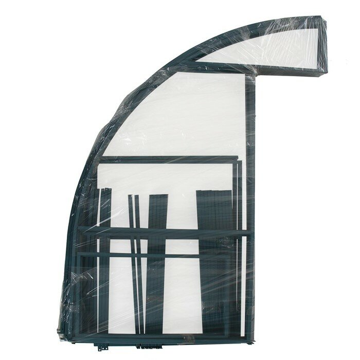 Каркас теплицы, 8 × 3 × 2 м, шаг 1 м, профиль 20 × 20 мм, толщина металла 1 мм, без поликарбоната, половинчатые арки - фотография № 7
