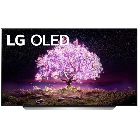 OLED телевизор LG OLED48C1RLA, 4K Ultra HD, серебристый