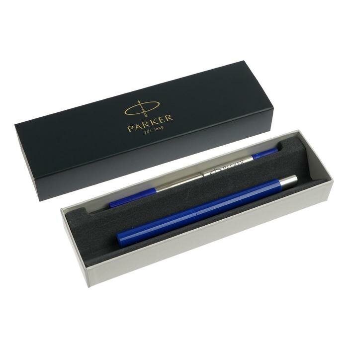 Parker Ручка роллер Parker Vector Standard Т01, темно-синий пластиковый корпус, синие чернила (2025418)