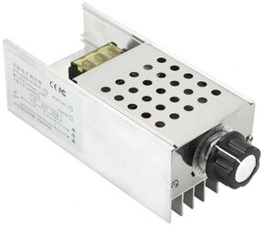 Симисторный SCR регулятор переменного напряжения, мощности, температуры, света и скорости 6000 Вт 220В (У)
