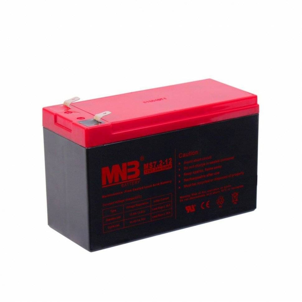 Аккумулятор тяговый MNB MS 7.2-12 (12В 7.2 Ач) AGM