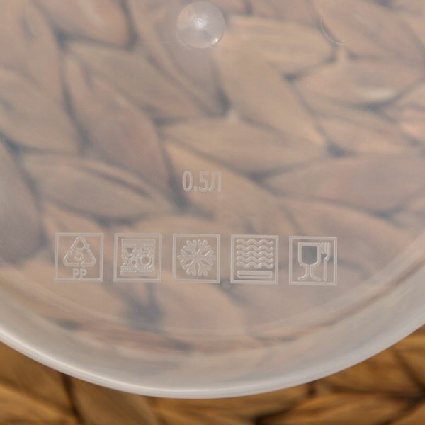 Набор контейнеров пищевых круглых 3 шт: 150 мл, 300 мл, 500 мл, цвет фиолетовый - фотография № 7