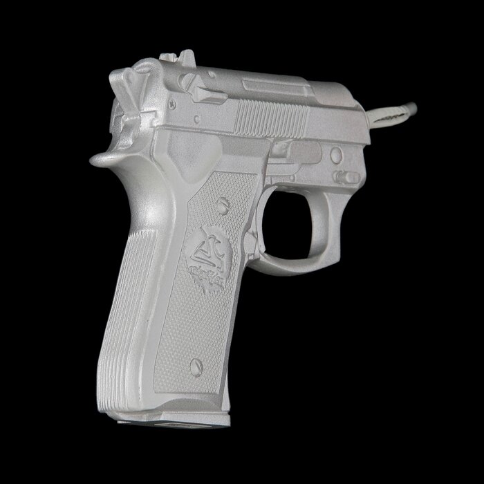 Вешалка "Пистолет", цвет хром, 4 × 15 × 13 см - фотография № 1