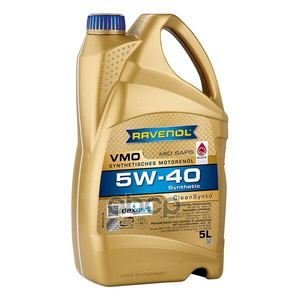 Ravenol Моторное Масло Ravenol Vmo Sae 5W-40 (5Л) New