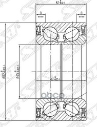 Подшипник Перед Ступицы Ford Focus Iii/Kuga 08- Sat арт. ST-1668557