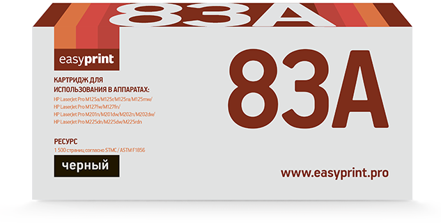 Картридж EasyPrint , CF283A, черный / Noname - фото №1