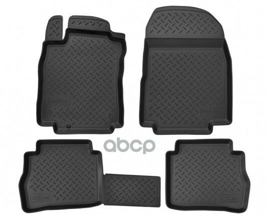 Коврики салона Element NISSAN Tiida 2004-2015 полиуретановые черные 4 шт. - фото №1