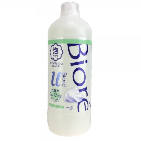 Kao biore u foaming body wash healing botanical пена для душа аромат целебных трав мягкая упаковка 450 мл