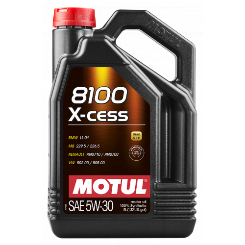 HC-синтетическое моторное масло Motul 8100 X-cess 5W30