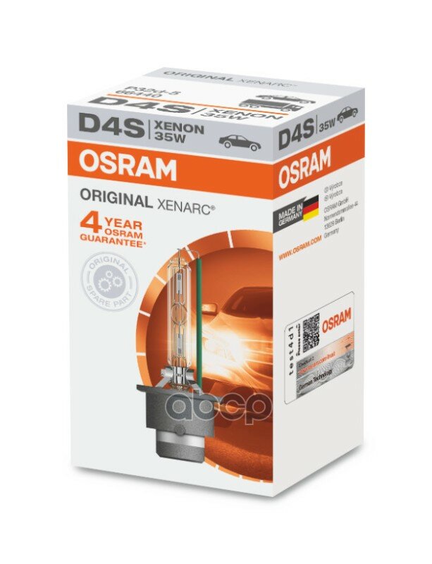 Лампа D4s 35w P32d-5 Xenarc Original (Складная Картонная Коробка) Osram арт. 66440