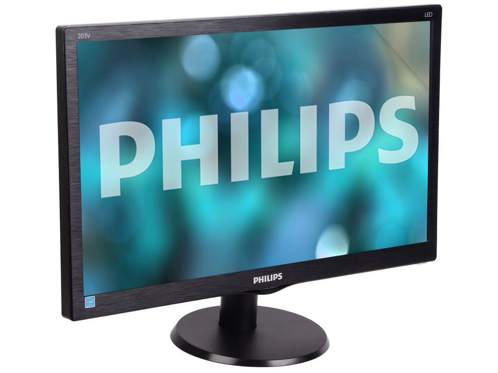 Монитор 19.5" Philips 203V5LSB26/62(10) Black Hairline 1600x900, 5ms, 200 cd/m2, 600:1 (DCR 10M:1), D-Sub, vesa