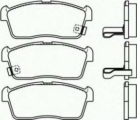 Комплект тормозных колодок диско Textar 2350701 Daihatsu: 04465B1020 04465B1040 0449197217 0449197217000 04491B1010