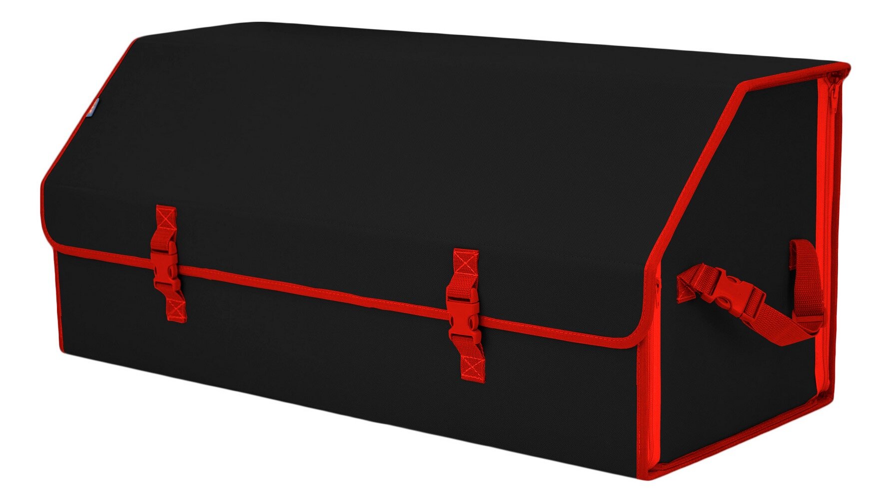 Органайзер-саквояж в багажник "Союз" (размер XXL). Цвет: черный с красной окантовкой.