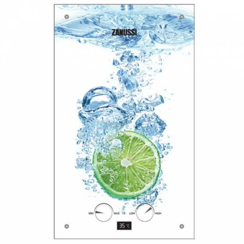 Водонагреватель проточный Zanussi GWH 10 Fonte Glass Lime