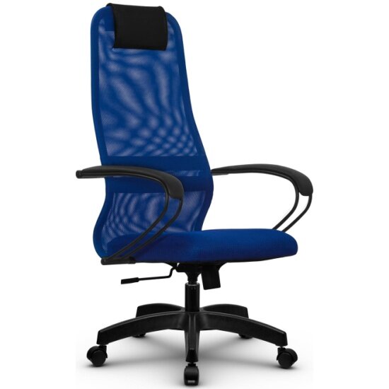 Кресло руководителя метта SU-B-8/подл.100/осн.001 (Синий/Синий)