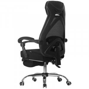 Офисное кресло с подставкой для ног HBADA Cloud Shield Ergonomic Office Chair Black