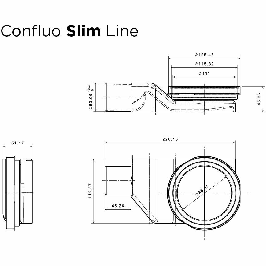 Душевой лоток Pestan Confluo Slim Line 300+ хром (13100024) - фотография № 2