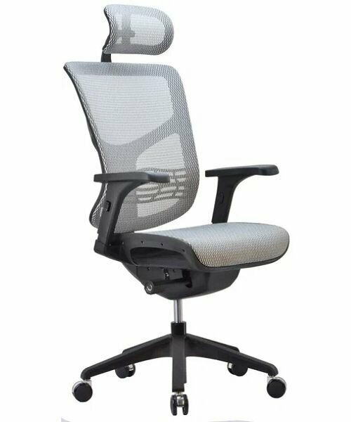 Эргономичное кресло Falto Expert Vista черный каркас, серый цвет