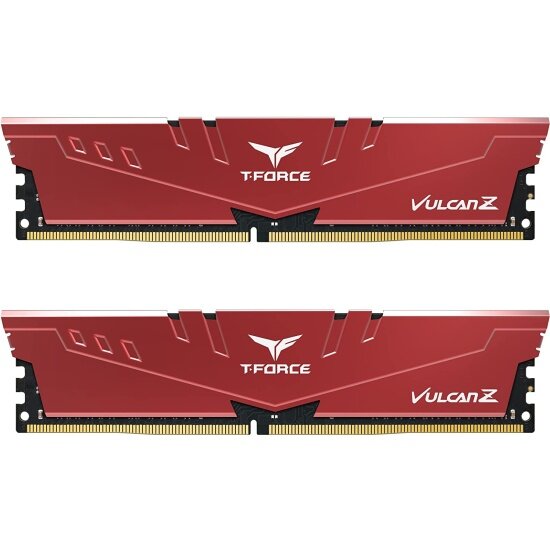 Оперативная память Team Group T-Force Vulcan Z 32GB (16GB x2) DDR4-3200 Red (TLZRD432G3200HC16FDC01)