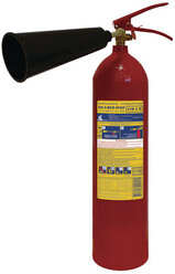 Огнетушитель углекислотный ОУ-2, комплект 3 шт., ВСЕ (жидкие и газообразные вещества, электро установки), иней, 112-02