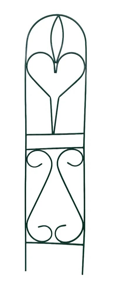 Шпалера садовая металлическая для растений (для сада) Лето-2 разборная зелёная, труба d=10мм., рисунок проволока 4мм. - фотография № 1