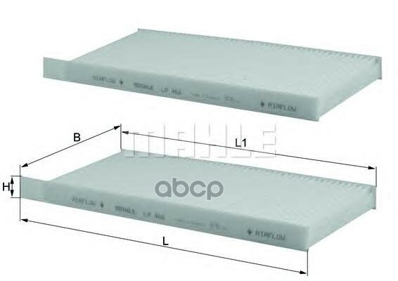 Фильтр Салонный (Компл.2шт.) Renault Kangoo Ii Knecht/Mahle La 468/S Mahle/Knecht арт. LA 468/S